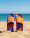 Slide Sandals on The Beach Mockup