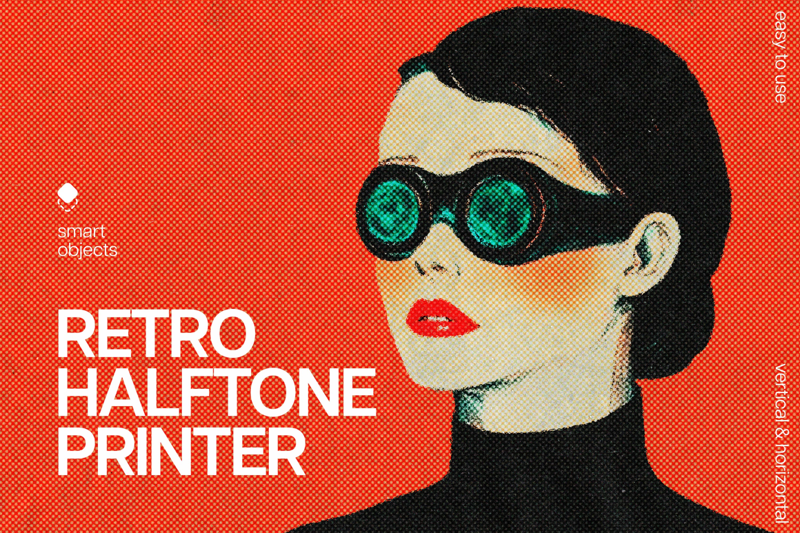 Old Halftone Printer Effect