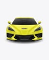 Sport Car Mockup - Front View