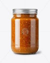 Glass Jar with Meat Ragu Mockup