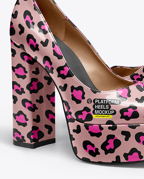 Pair of Platform Heels Mockup
