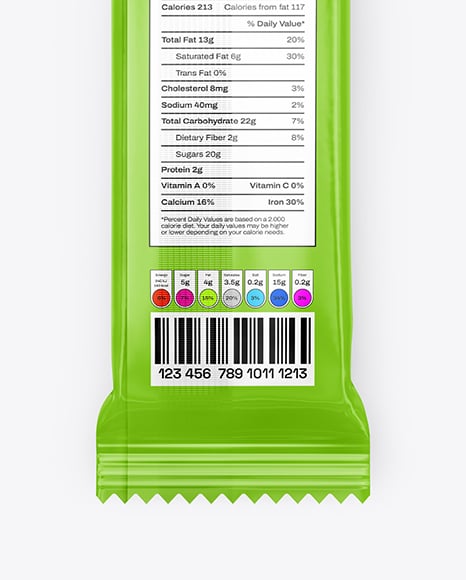 Glossy Stick Sachet Mockup