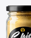 Glass Jar with Ground Ginger Mockup