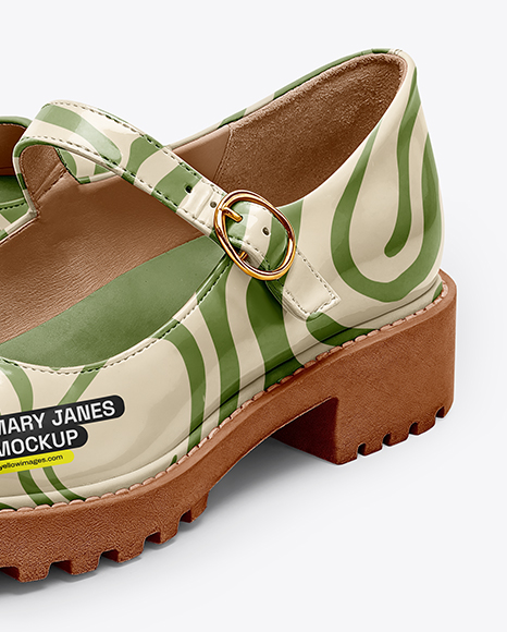 Pair of Mary Janes Mockup
