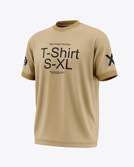 T-Shirt Mockup - Half Side View