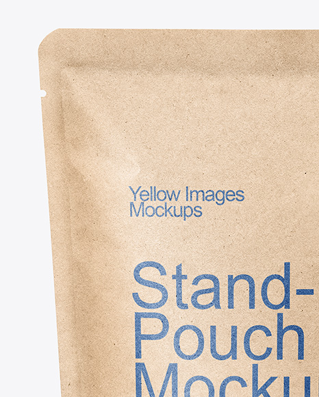 Kraft Stand-up Pouch Mockup