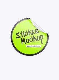 Sticker psd mockup