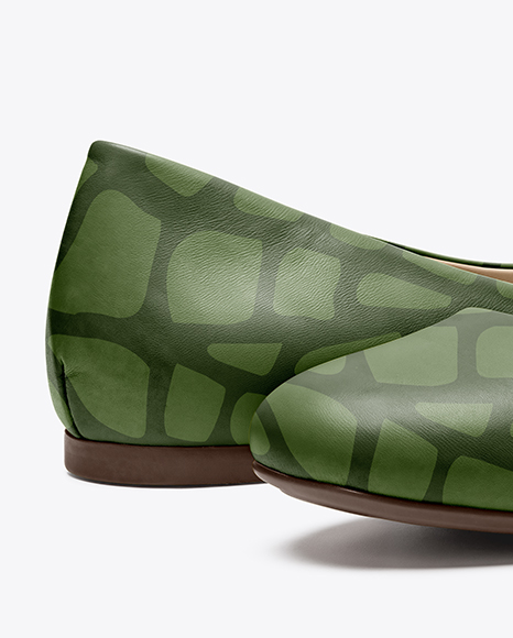 Pair of Leather Ballet Flats Mockup