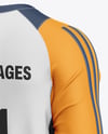Training Short Sleeve Jersey Mockup - Back Half Side View