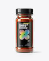 Clear Glass Jar with Cajun Seasoning Mockup