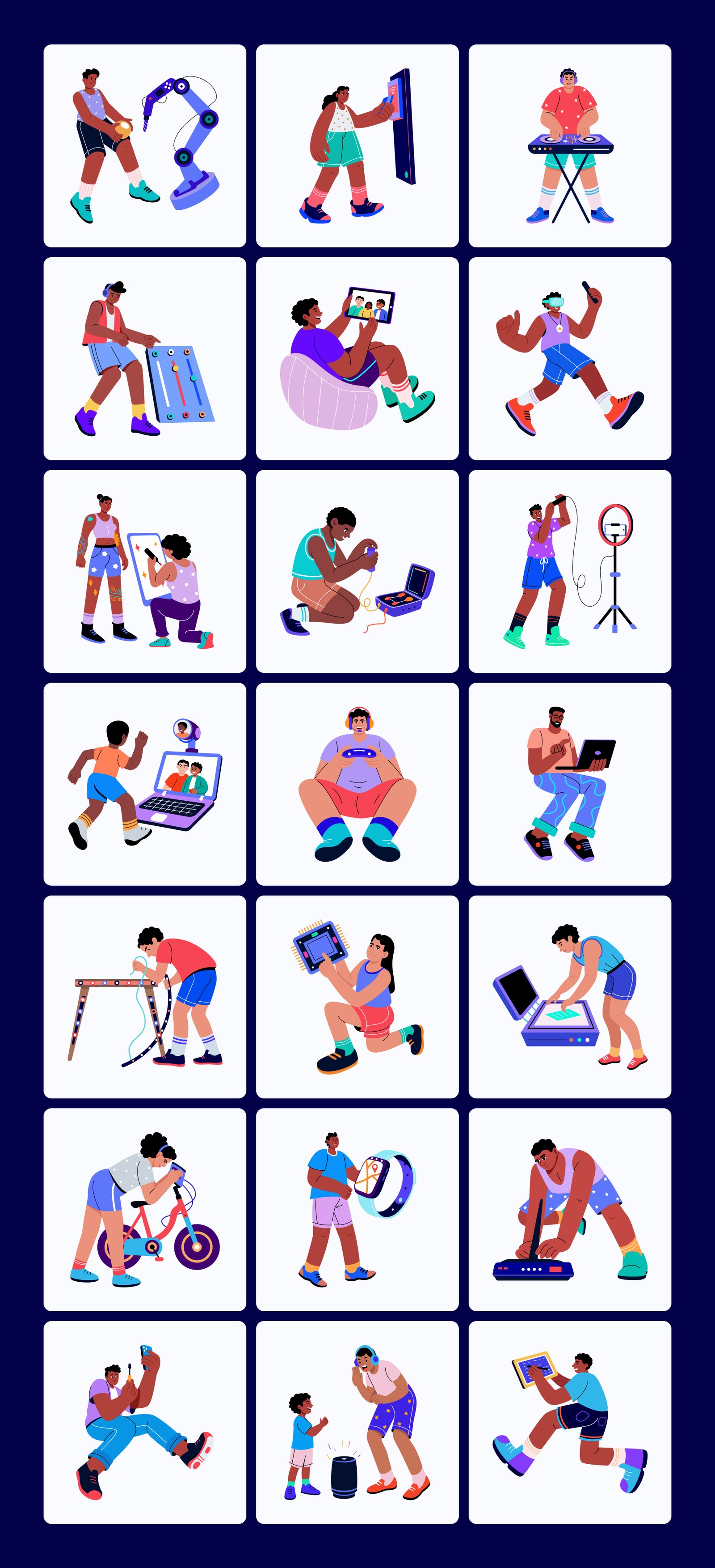 Electronic Illustration Art Set