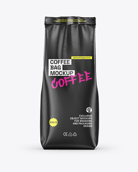 Matte Coffee Bag Mockup