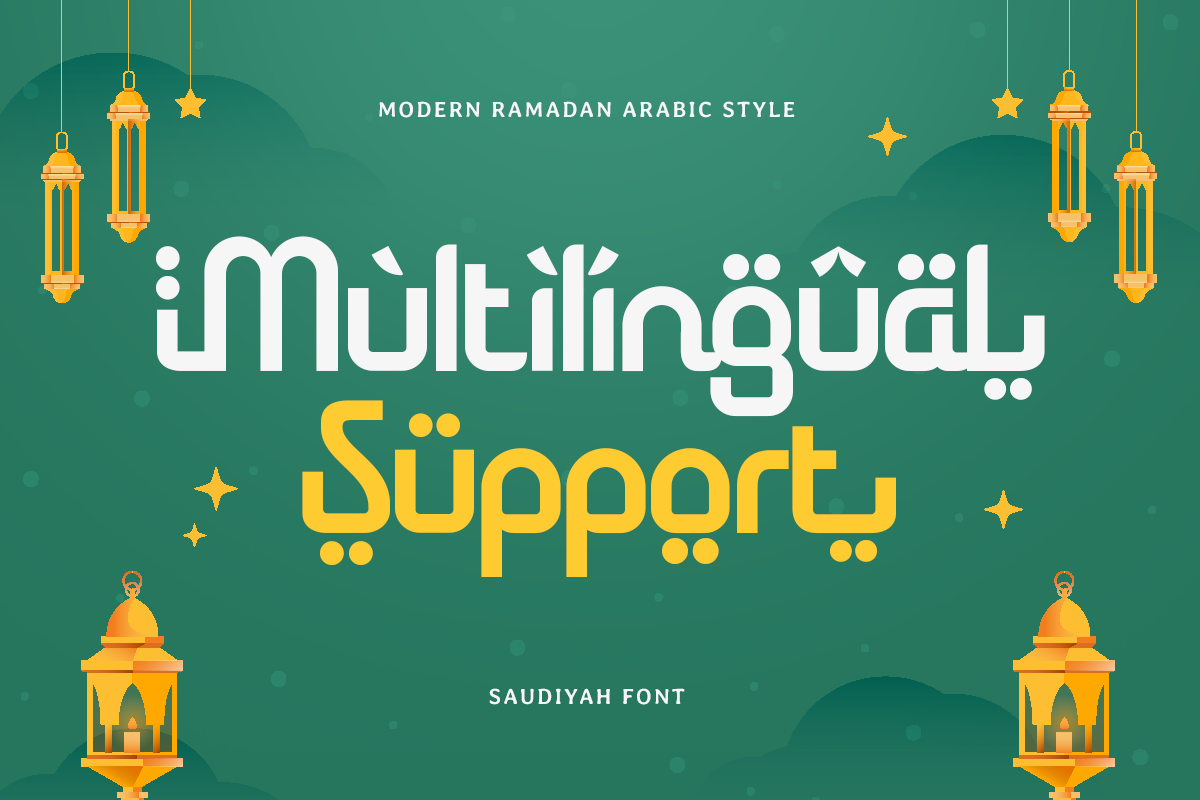 Saudiyah - Modern Ramadan Arabic Font