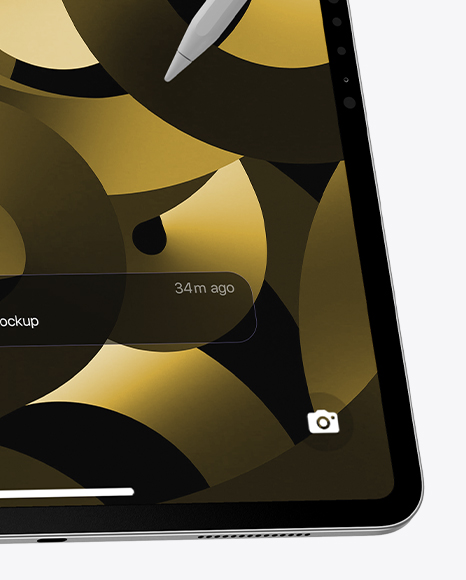 iPad Pro with Apple Pencil Mockup – Front & Back View