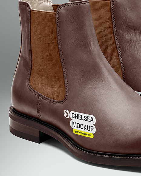 Pair of Chelsea Boots Mockup
