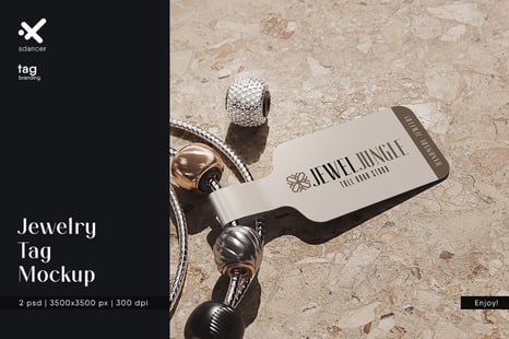 Jewelry Tag Mockup - Stationery Mockups