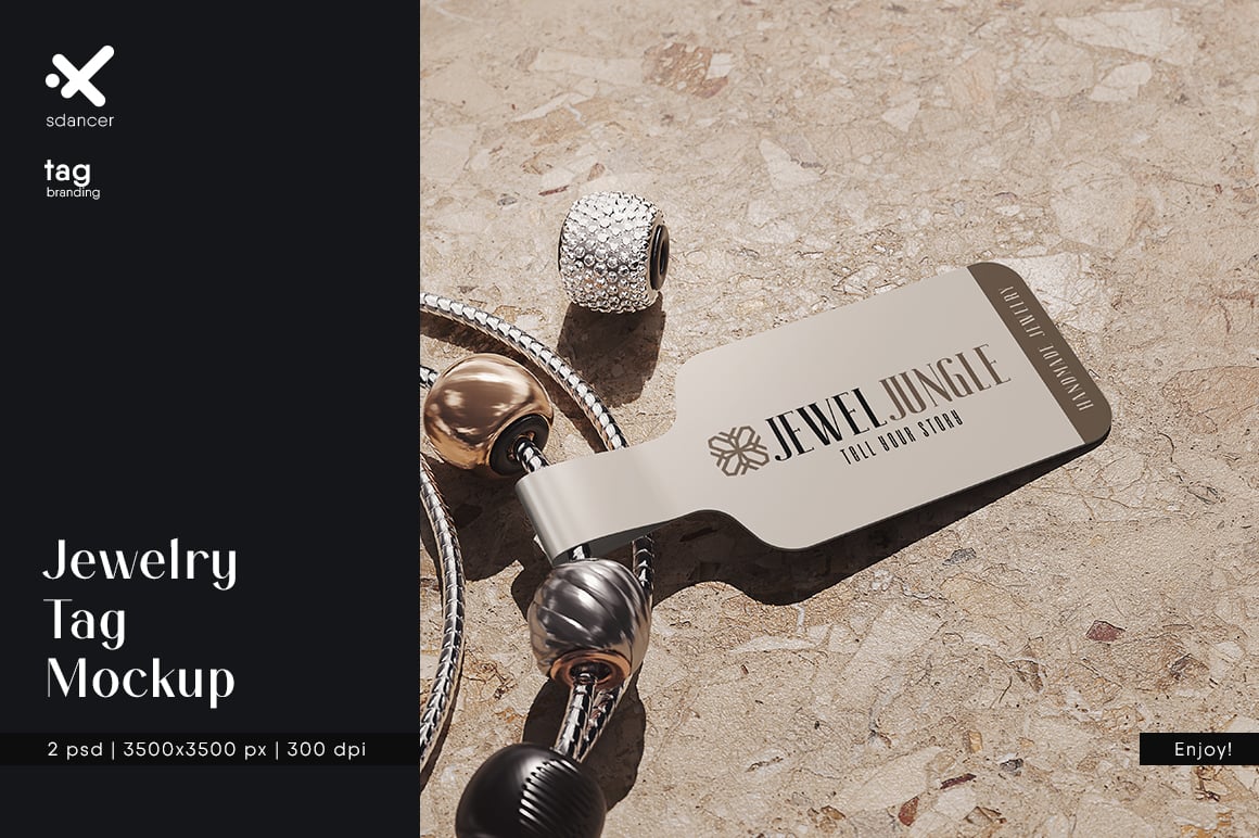 Jewelry Tag Mockup
