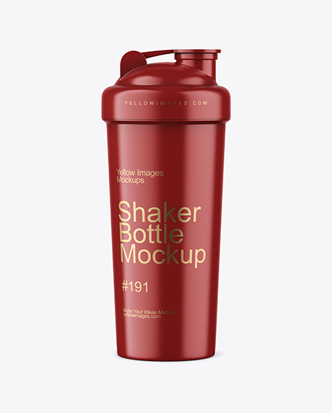 Glossy Shaker Bottle Mockup
