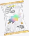 Empty Clear Plastic Snack Bags Mockup
