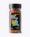 Square Glass Jar with Chili Pepper Flakes Mockup