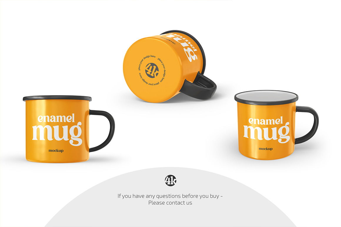 Enamel Mug Mockup Set