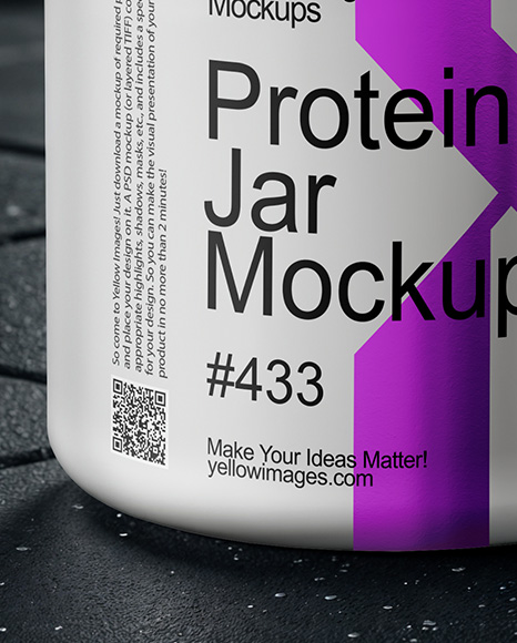Protein Jar Mockup