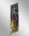 Vertical Sail Flag Mockup