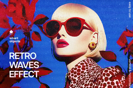 Retro Waves Effect - Creative Store