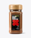 Square Plastic Jar with Ground Cloves Mockup