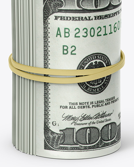 Money Roll Mockup