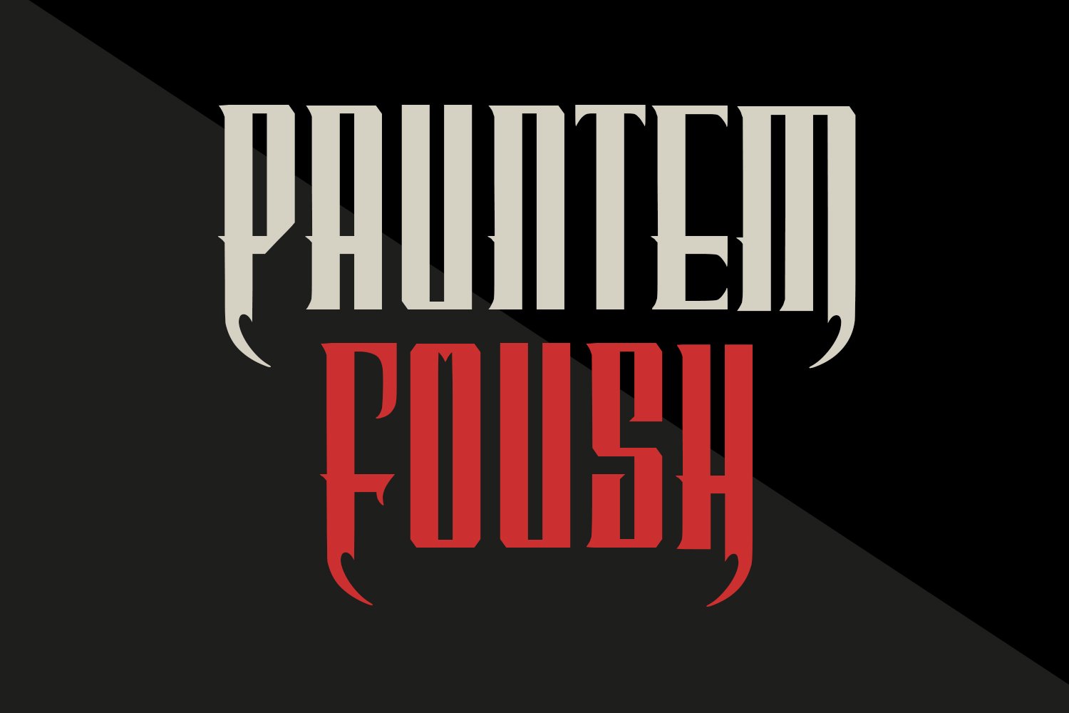 Perrownt Bold Modern Blackletter Display Font