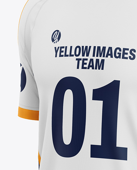Soccer Kit Mockup - Half Side View