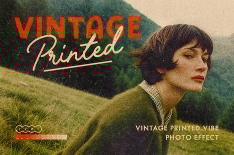 Vintage Printed Vibe Effect - Add-Ons