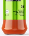 Glass Bottle with Tomato Juice Mockup