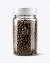 Spice Jar with Whole Black Pepper Mockup