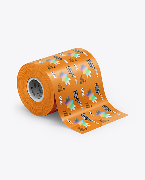 Glossy Film Roll Mockup - Stationery mockups