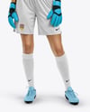 Female Soccer Goalkeeper Wearing Long Sleeve Jersey Mockup