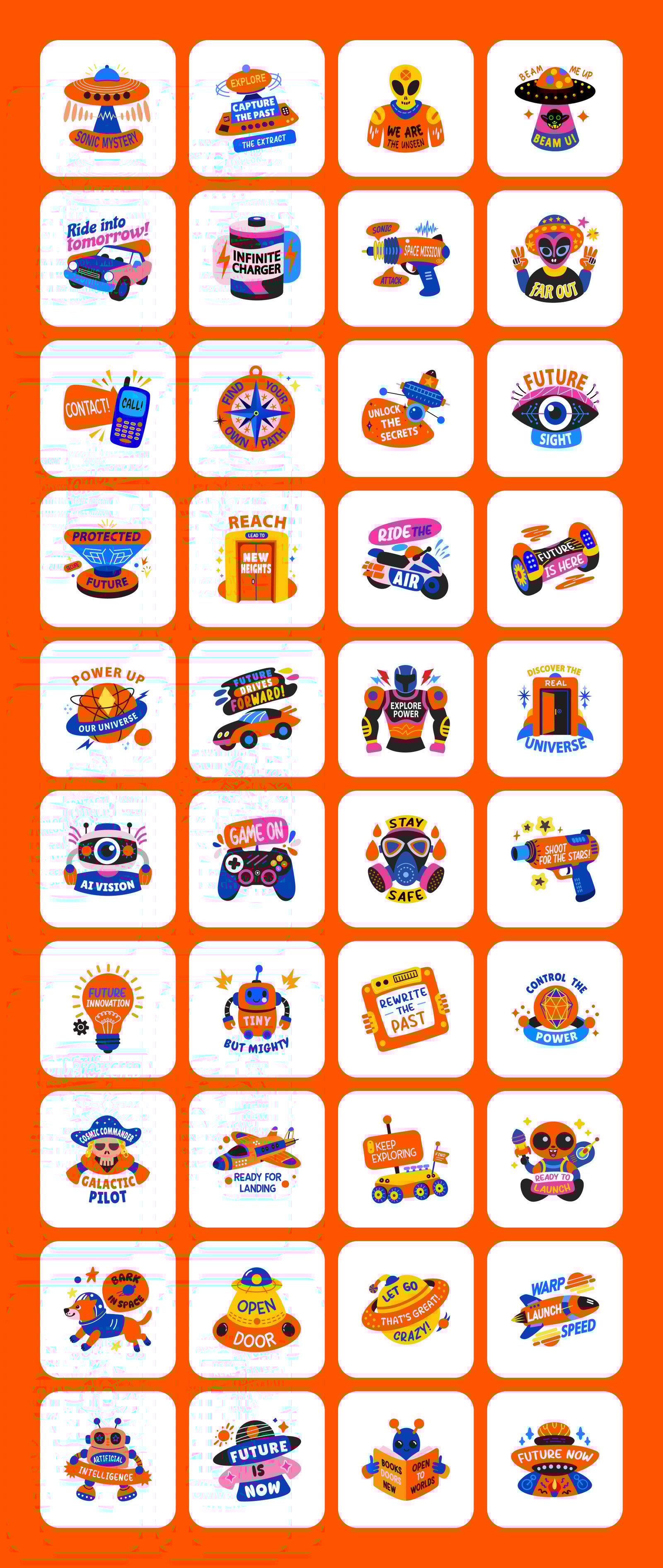 Space and Sci Fi Stickers