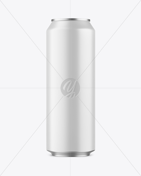 550ml Matte Aluminium Drink Can Mockup