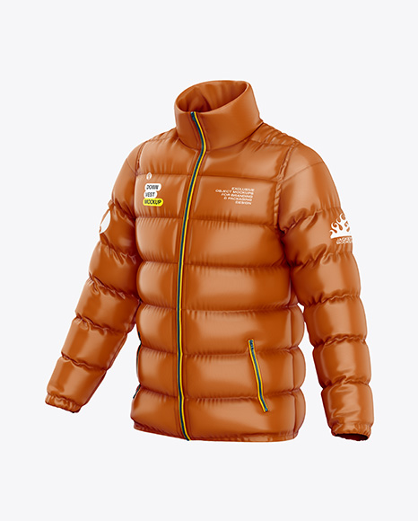 Glossy Down Jacket Mockup - Jacket mockup