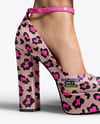 Platform Heels on Woman's Legs Mockup