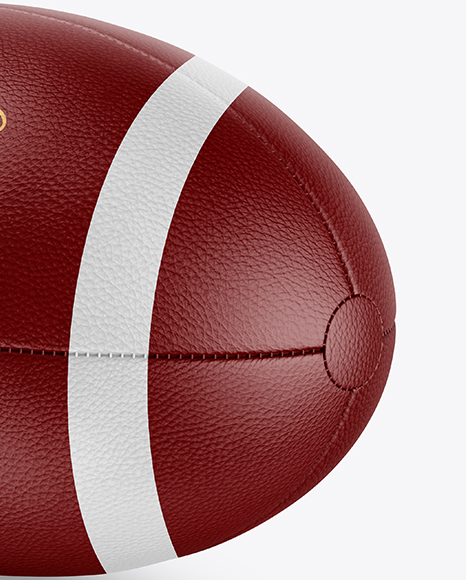 Leather Rugby Ball Mockup