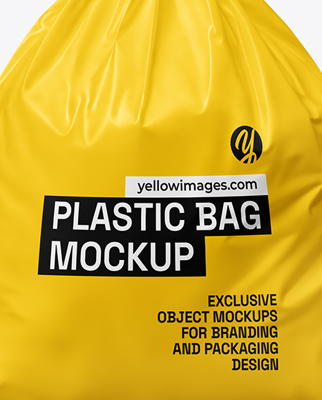 Plastic Bag in a Hand Mockup