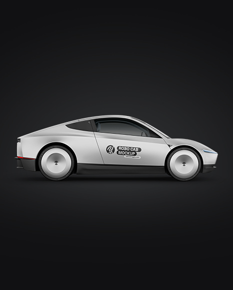 Electric RoboCab Mockup - Side View