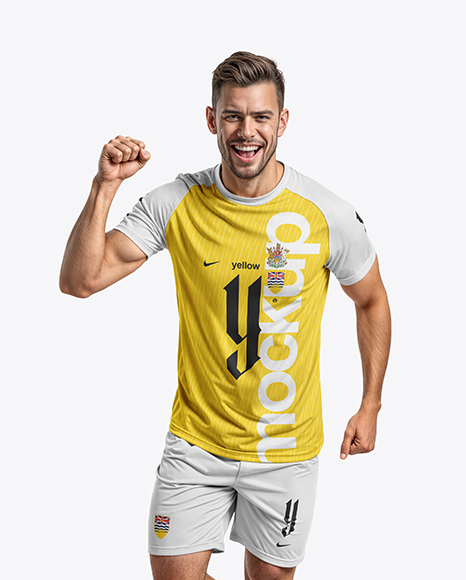 Man Wearing Raglan Soccer Jersey and Shorts Mockup - 100+Shorts+Ideas+In+2021+Shorts+Mens+Shorts+Superdry+Mens