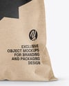 Large Kraft Paper Snack Bag Mockup