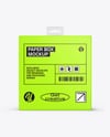 Glossy Paper Box w/ Hang Tab Mockup