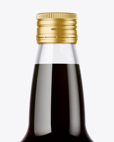 Bottle with Dark Drink Mockup