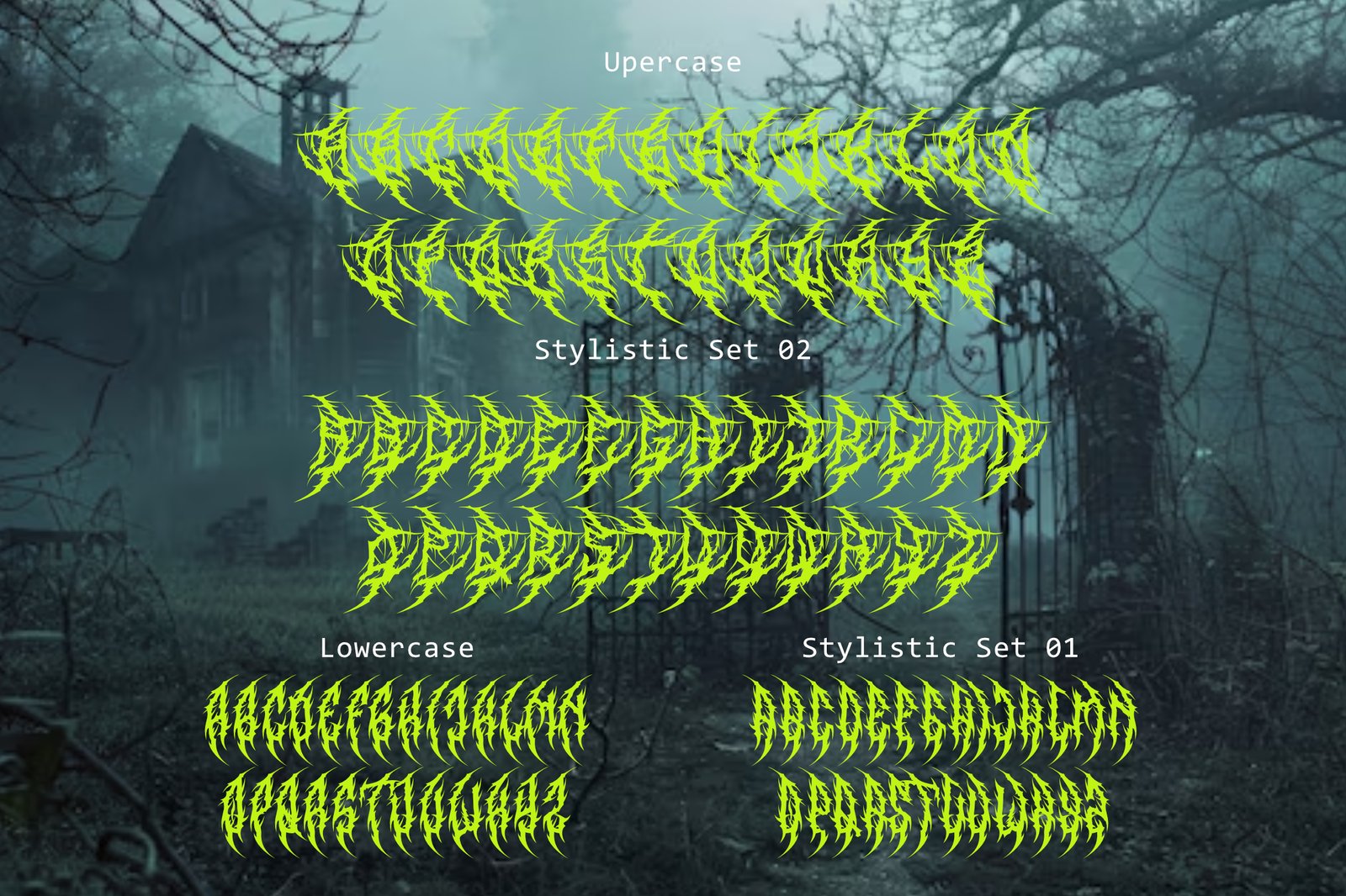 Gruthack - Death Metal Typeface