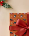 X-mas Gift Box with Holy Leafs Mockup